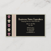 レトロのカップケーキ 名刺 (裏面)