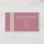 レトロのカップケーキ 名刺 (裏面)