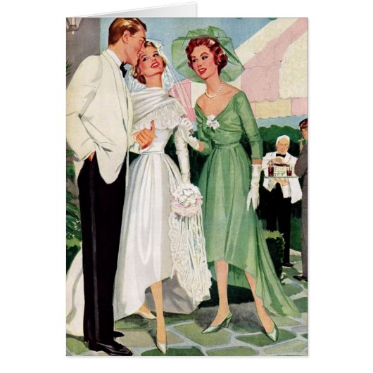 レトロのカップル-全体にわたって結婚すればそれはあります、 (正面)