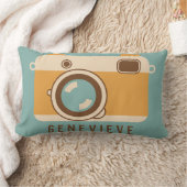 レトロのカメラのパーソナライズな装飾用クッション ランバークッション (ブランケット)