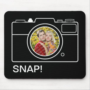 レトロのカメラの写真テンプレートのmousepad マウスパッド