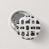 レトロのカメラの規則 缶バッジ (正面&裏面)