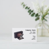 レトロのカメラマン 名刺 (スタンド正面)