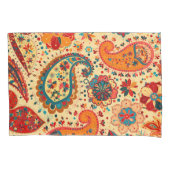 レトロのカラフルで美しいBohoのボヘミア人のペイズリー 枕カバー (正面)