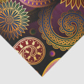 レトロのカラフルで美しいBohoのボヘミア人のペイズリー 薄葉紙 (詳細)