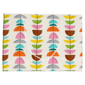 レトロのカラフルの巣のギフトバッグ ラージペーパーバッグ (裏面)