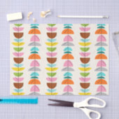 レトロのカラフルの巣のティッシュペーパー 薄葉紙 (クラフト)