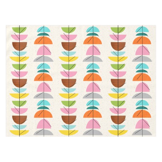 レトロのカラフルの巣のテーブルクロス テーブルクロス (正面(横))