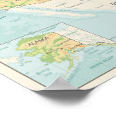 レトロのカラーマップ ポスター (角)