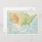 レトロのカラーマップ ポストカード (正面/裏面)