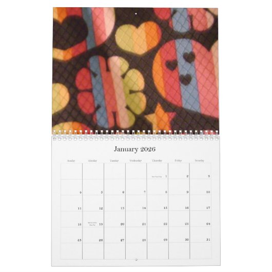 レトロのカレンダー カレンダー (1月 2026)