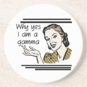 レトロのガンマのTシャツおよびギフト コースター (正面)