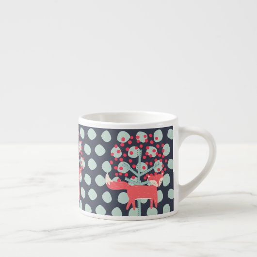 レトロのキツネ エスプレッソカップ (右)