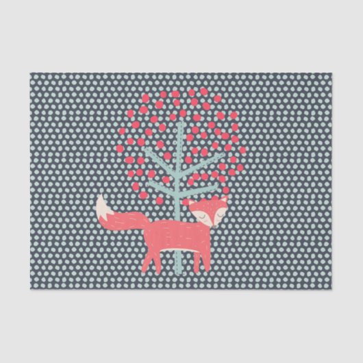 レトロのキツネ 薄葉紙 (正面)