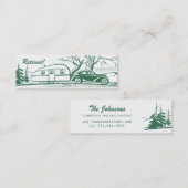 レトロのキャンピングカーのテレホンカード コーリングカード (正面/裏面)