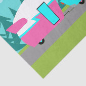 レトロのキャンピングカー/トレーラーおよび車のティッシュペーパー 薄葉紙 (詳細)