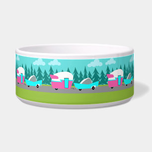 レトロのキャンピングカー/トレーラーおよび車のペットボウル ボウル