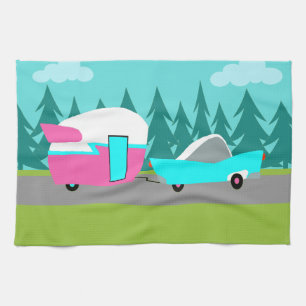 レトロのキャンピングカー/トレーラーおよび車の台所タオル キッチンタオル