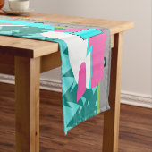 レトロのキャンピングカー/トレーラーおよび車はランナーを台に置きます ショートテーブルランナー (インサイチュ)