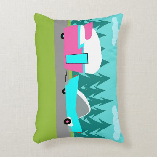 レトロのキャンピングカー/トレーラーおよび車は枕にアクセントを置きます アクセントクッション (正面(垂直))