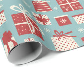 レトロのギフトのクリスマスの包装紙のギフト用包装紙 ラッピングペーパー (ロールコーナー)