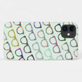 レトロのギークのヒップスターガラスはiPhone 7の場合を模造します Case-Mate iPhoneケース (裏面(横))