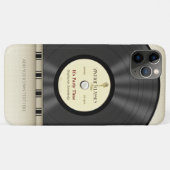 レトロのクラシックなビニールLPの記録 Case-Mate iPhoneケース (裏面(横))
