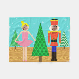 レトロのクリスマスのおもちゃパレードの写真のフリースブランケット フリースブランケット