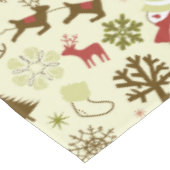 レトロのクリスマスのスケッチの継ぎ目が無いパターン テーブルクロス (アングル)