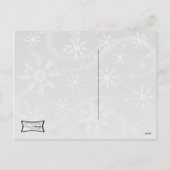 レトロのクリスマスのピンナップ シーズンポストカード (裏面)