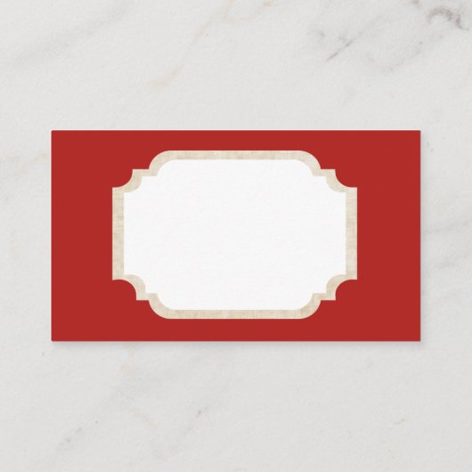 レトロのクリスマスのヴィンテージサンタはメッセージカードを加えます 名刺 (裏面)