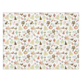 レトロのクリスマスの休日パターンtablerunner テーブルクロス (正面(横))