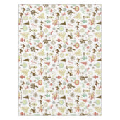 レトロのクリスマスの休日パターンtablerunner テーブルクロス (正面)