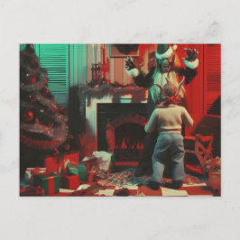 レトロのクリスマスの恐怖 ポストカード