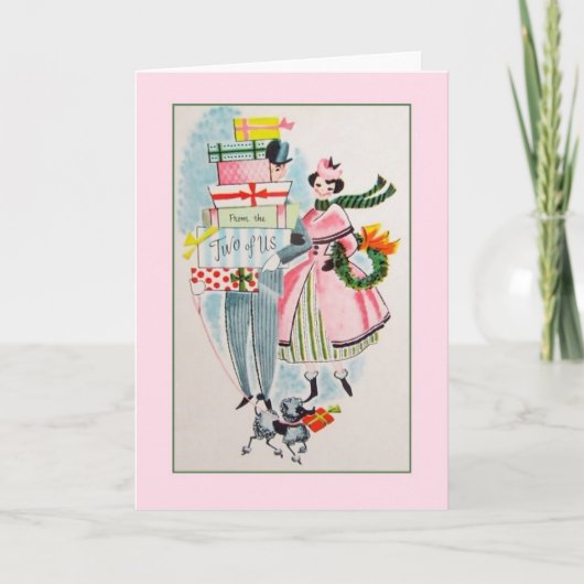 レトロのクリスマスカード シーズンカード (正面)