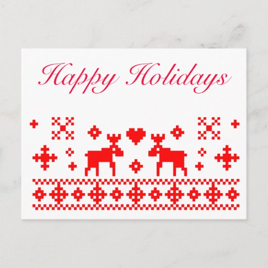 レトロのクリスマスカード シーズンポストカード (正面)