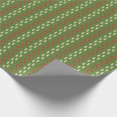 レトロのクリスマスステッチのパターン ラッピングペーパー (角)