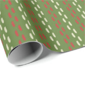 レトロのクリスマスステッチのパターン ラッピングペーパー (ロールコーナー)