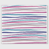 レトロのクリスマスラップ ラッピングペーパー (フラット)