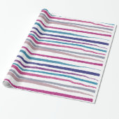 レトロのクリスマスラップ ラッピングペーパー (アンロールド)