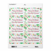 レトロのクリスマスラベル ラベル (フルシート)