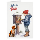 レトロのクリスマスレター (正面)