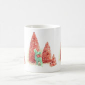 レトロのクリスマス コーヒーマグカップ (中央)