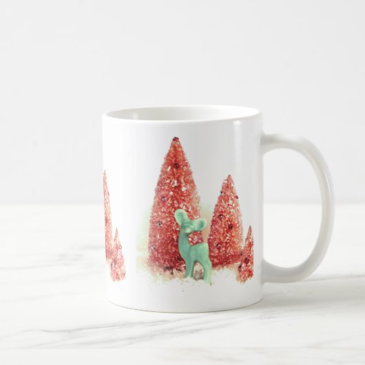 レトロのクリスマス コーヒーマグカップ (右)
