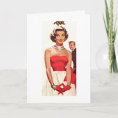 レトロのクリスマス – ミスタントーでお会いしよう。 シーズンカード (正面)