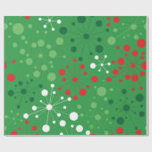 レトロのクリスマス ラッピングペーパー (フラット)