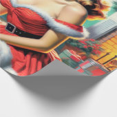 レトロのクリスマス ラッピングペーパー (角)