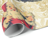 レトロのクリスマス ラッピングペーパー (ロールコーナー)