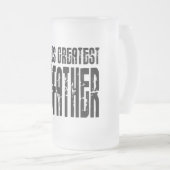 レトロのクールな教父: 世界ですばらしい教父 フロストグラスビールジョッキ (正面右)