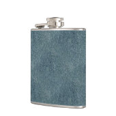 レトロのグランジなスエードのカスタムで青い質 フラスク (左)